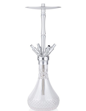 Narguilé WD Hookah Alu Black A41A 6 Clear