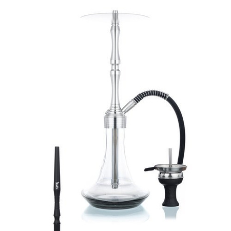 Wasserpfeife Aladin MVP Rocket Silber Schwarz