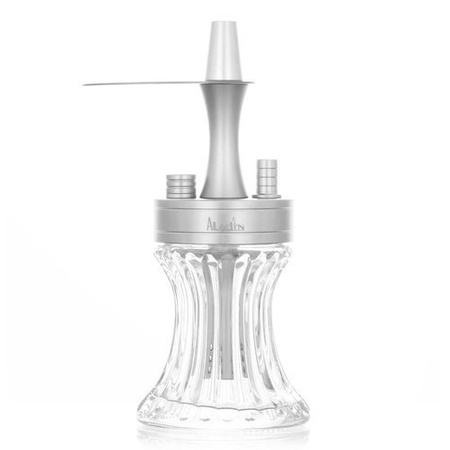 Fajka Wodna Aladin 2Go Alu Srebrna + Torba