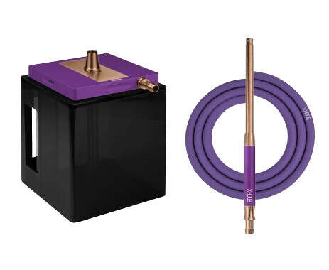 Shisha Hoob Atom Royal Purple x Bronze x BK