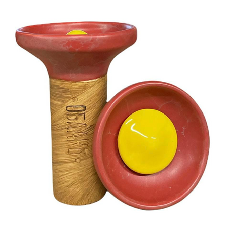 Чаша Oblako Flow Yellow On Red