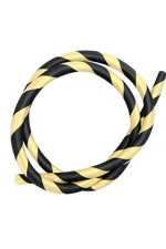 Wąż silikonowy Striped Black Gold
