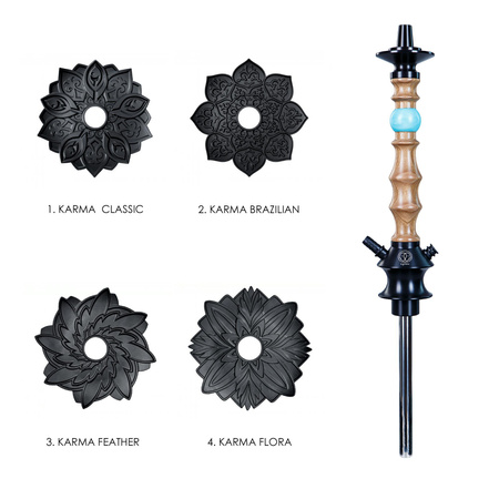 Fajka Wodna Karma 1.2 Walnut Blue Sky New