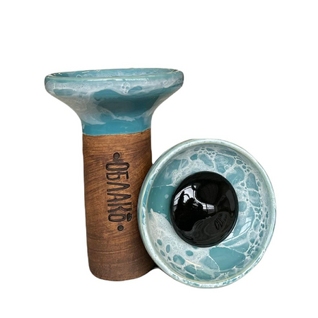Hookah bowl Oblako Flow - Black on Turquoise