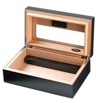 Humidor Angelo Black matt/wood