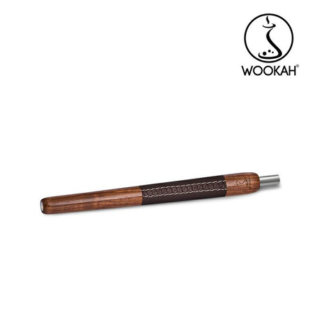 Wooden mouthpiece Wookah Walnut Brown Leather