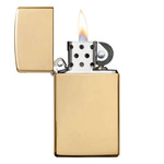 Zapalniczka ZIPPO - SLIM BRASS HIGH POLISHED