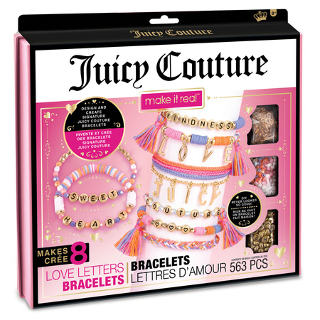 MAKE IT REAL Zestaw do tworzenia bransoletek Juicy Couture Love Letters, zabawka kreatywna