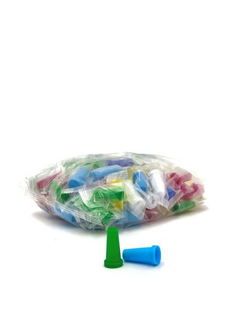 Disposable mouthpieces 3.0cm x 100 pcs. Colored