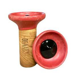 Hookah bowl Oblako Flow - Black on Red Matte/White Marble