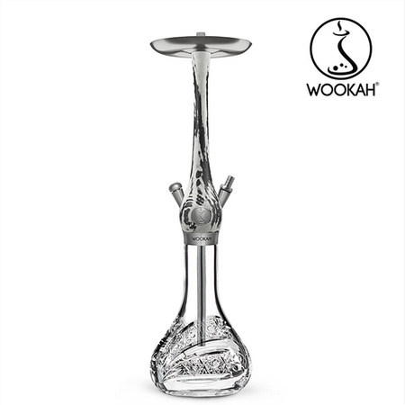 Waterpipe Wookah Crystal Comet White/Black