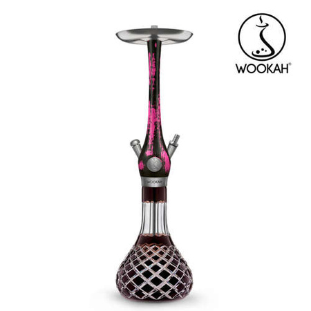 Waterpipe Wookah Mastercut Check Brown Black Pink