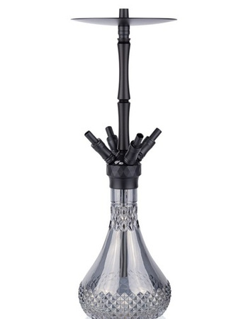 Fajka Wodna WD Hookah Alu Black A41B-7 Grey