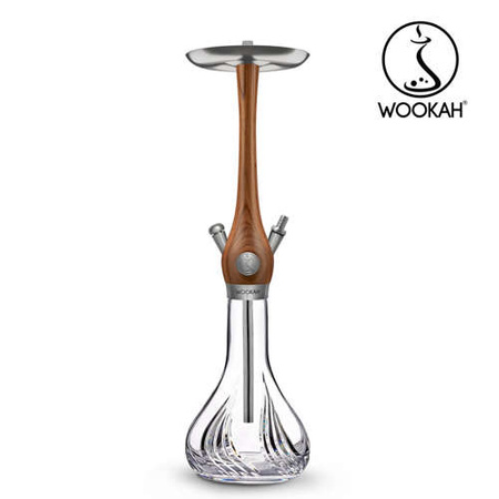 Waterpipe Wookah Mastercut Crystal Flames Walnut