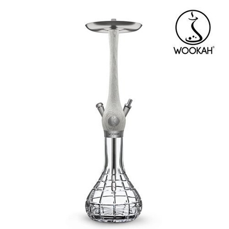 Waterpipe Wookah Mastercut Crystal Squares White Nox