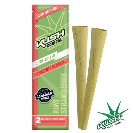 Rolling Papers Kush Herbal Cones x2 Kiwi-Strawberry