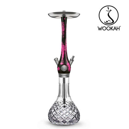 Waterpipe Wookah Crystal Check Black Pink