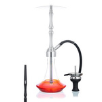 Wasserpfeife Aladin Rocket Silver Red