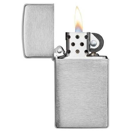 Zapalniczka ZIPPO - SLIM CHROME BRUSHED