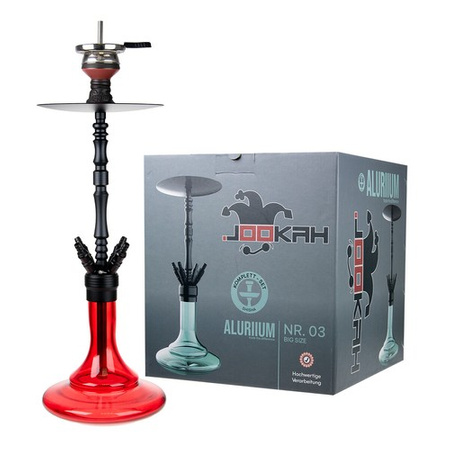 Shisha Jookah Aluriium NR. 03 Big Size - Black/Red