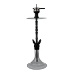 Shisha Jookah Aluriium NR. 03 Big Size - Black/Blue Glow