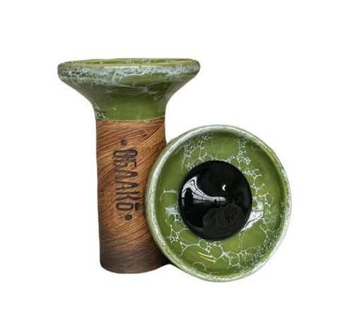 Hookah bowl Oblako Flow - Black on Light Green Marble