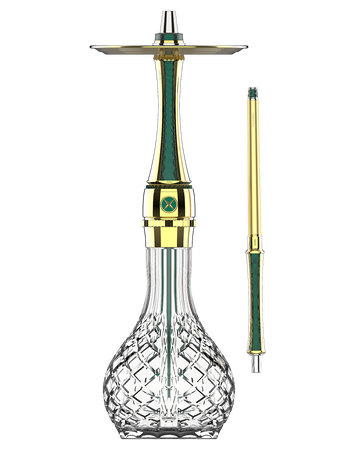 Vodní Dýmka Maxx Royal Emerald Gold Screw