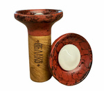 Hookah Bowl Oblako Flow White On Brown/Black Marble