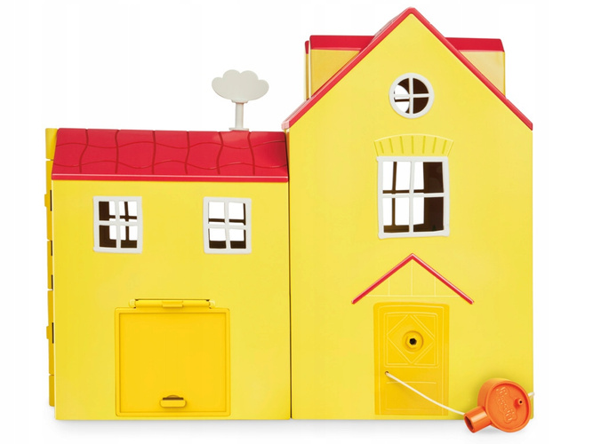 Figurki bohaterów Świnki Peppy w domku