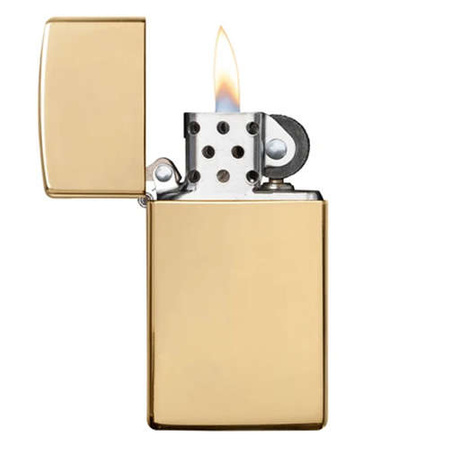 Zapalniczka ZIPPO - SLIM BRASS HIGH POLISHED