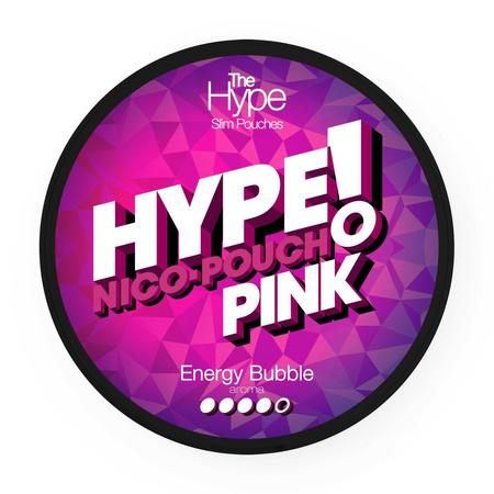 Saszetki Nikotynowe Hype Pink - Energy Bubble 4/5