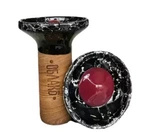 Hookah bowl Oblako Flow - Burgundy on Black Marble