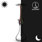 Waterpipe Wookah Crystal Smooth Lumi Red