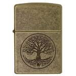 ZIPPO - TREE OF LIFE ANTIQUE BRASS