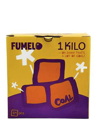 Coconut charcoal Fumelo 1kg 26mm