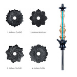 Shisha (Stem) Karma 3.3 Stripe Turquoise