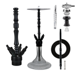 Fajka Wodna Jookah Aluriium Nr. 03 Big Size Black/Blue Glow