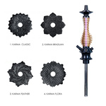 Fajka Wodna Karma 3.0 Mini Stripe Purple