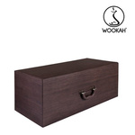 Wasserpfeife Wookah Mastercut Crystal Black Check White Nox 24 Karat Gold