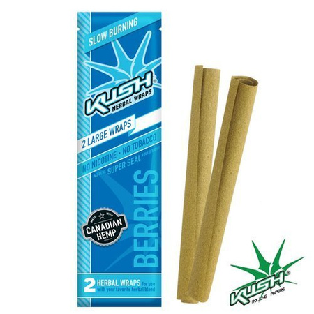 Zigarettenpapier Kush Herbal Wraps x2 Berries