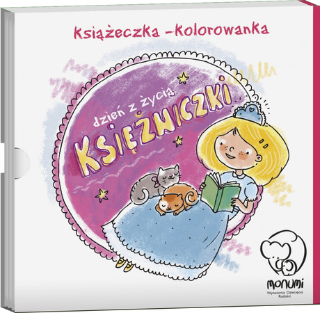 Kolorowanka-harmonijka "Dzień z życia księżniczki" książeczka dla dzieci