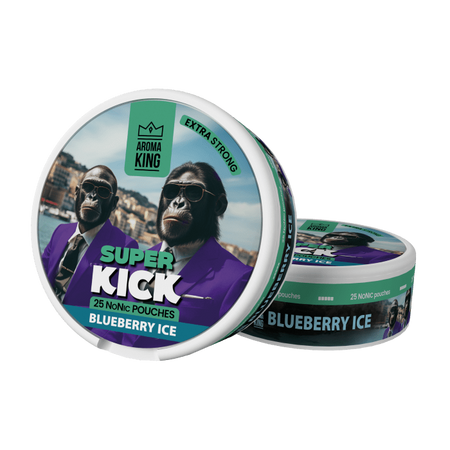 Никотиновые пакетики Aroma King NoNic Super Kick - Blueberry Ice 5mg