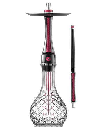 Fajka Wodna Maxx Royal Ruby Black Screw