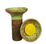 Korunka Oblako Flow Yellow On Light Green/Red Marble