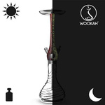 Waterpipe Wookah Crystalt Tornado Lumi Red