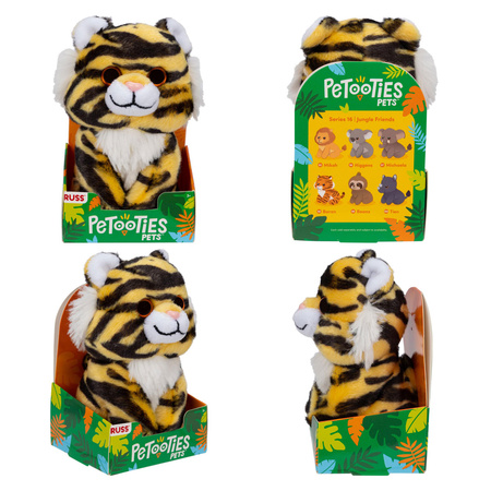 RUSS PetooTies Pets Jungle Friends Seria 16, Baron, pluszak, 10 cm