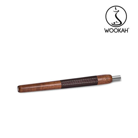 Ustnik drewniany Wookah Walnut Brown Leather