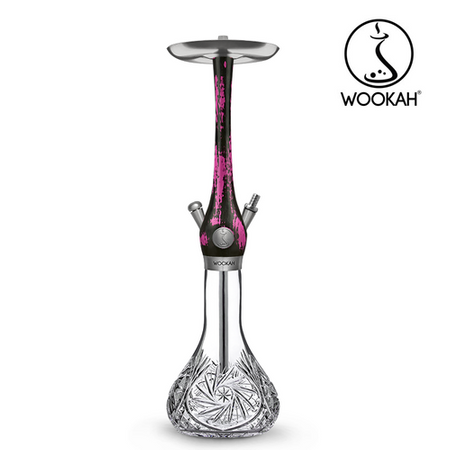 Waterpipe Wookah Crystal Mill Black Pink