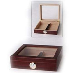 Humidor with glass / 25-30 cigars