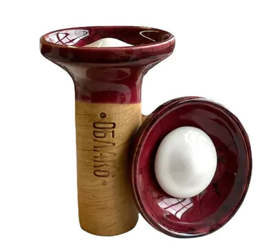 Hookah bowl Oblako Flow - White on Cherry/Black Marble